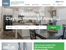 Tablet Screenshot of claytonhomesofamarillo.com